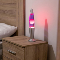 Lampe à lave LED à 17 couleurs changeantes, en aluminium, intelligente, 13,5 pouces, lampes de table, télécommande, écologique, à intensité variable, pour chambre à coucher résidentielle
