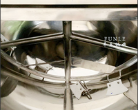Marmite de cuisson inclinable à chauffage électrique à vapeur en acier inoxydable de qualité stable avec agitateur pour mayonnaise, sauces alimentaires et sirops