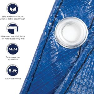 Bâche de piscine industrielle en tissu PE/PVC imperméable, personnalisable avec logo couleur, pour hiver et sécurité, modèle Vectus - Product Image 6