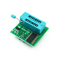 Programmateur USB CH341A Kit Complet, Programmeur SPI Flash BIOS avec Clip de Test SOIC8, Adaptateur 1.8V, Prise en Charge des Séries EEPROM 24 et 25