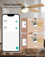 Interrupteur de ventilateur intelligent Wi-Fi Glomarket Tuya, norme européenne, en verre, tactile, mural, sans fil, avec télécommande via application, interrupteur de ventilateur électrique intelligent tactile