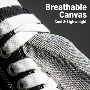 Zapatos de Lona con Cordones de Marca de Lujo al por Mayor, con <span class=keywords><strong>Suelas</strong></span> Gruesas, Diseño Ligero para Hombres y Mujeres, Zapatos Cómodos para Caminar - Product Image 2