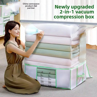 Boîte de rangement pour vêtements et couettes sous le lit, sac de compression sous vide en plastique PAPE, modèle AY762A