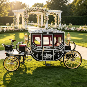Voiturette royale vintage à batterie, à faible vitesse, pour le transport de passagers dans les centres de villégiature et les services de transport touristique - Product Image 1