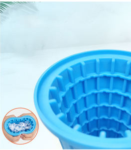 Moule à glaçons en silicone Syh342 en gros, pour boissons froides domestiques, avec couvercle de protection en nid d'abeille et seau-gobelet - Product Image 4