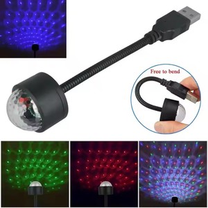 Lampu Proyeksi Efek Panggung Musik Ritme Mini USB LED Pesta Disko <span class=keywords><strong>DJ</strong></span> Lampu Panggung Dekorasi Mobil Suasana Lampu Malam - Product Image 5