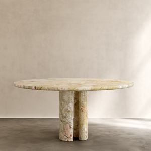 Mesa de Centro Moderna para Sala de Estar Newstar, Diseño Minimalista Europeo, Rectangular, de Mármol Kunis Breccia - Product Image 1