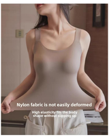 Débardeur gainant sans couture pour femme grande taille, effet ventre plat, lissant et anti-affaissement, M-4XL, 4 couleurs