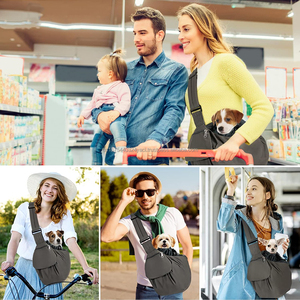 Sac de transport pour chien avec support rigide, sac de transport pour animaux de compagnie pour petits chiens et chats avec sangle réglable et poche zippée - Product Image 5