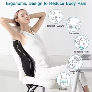 Almohada de espuma viscoelástica de soporte lumbar de fábrica OEM <span class=keywords><strong>para</strong></span> almohada trasera de coche soporte de espalda ergonómico <span class=keywords><strong>para</strong></span> silla de oficina alivia el dolor de espalda - Product Image 3