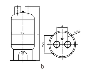 Accumulateurs de ligne d'aspiration en acier inoxydable série <span class=keywords><strong>DNQ</strong></span> Tianyicool – Pièce pour compresseur à vis de climatisation et de réfrigération - Product Image 4