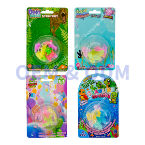 4 styles de jouets collants colorés, animaux mous, tortue, dinosaure, chiot, animaux marins collants, jouets mignons en TPR, mini animaux collants - Product Image 6