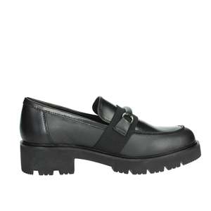 Mocassins en cuir noir pour femme Cinzia Soft, chaussures à semelle épaisse, à enfiler - Product Image 3