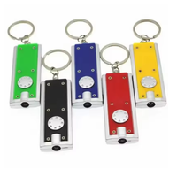 Mini lampe torche porte-clés rechargeable par USB, lampe de camping d'urgence, matériau ABS durable, accessoires portables
