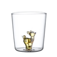 Tasses en verre borosilicate 3D sans PFAS, sans plomb, motif animaux de dessin animé, résistantes à la chaleur, anti-explosion, compatibles micro-ondes et lave-vaisselle