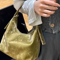 Nouveau sac à main imprimé style chinois en peinture à l'encre, sac vintage grande capacité à porter sous le bras, sac seau décontracté pour femme