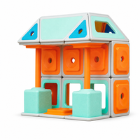 Balok Bangunan Magnetik Busa Raksasa untuk Anak-anak, Set Peralatan Bermain Indoor dengan Rintangan Lunak, 683 Pcs
