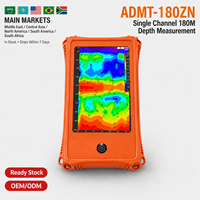 Détecteur d'eau multicanal AIDU ADMT-180ZN 12-60 canaux, espacement de 5 mètres, haute précision, équipement avec écran tactile LCD HD 10,1 pouces