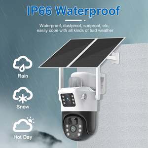 Full HD 4G Năng Lượng Mặt Trời Bảng Điều Khiển Không Dây PTZ Máy Ảnh Thẻ <span class=keywords><strong>SD</strong></span> Ghi Âm Ống Kính Kép Ngoài Trời An Ninh 4G Sim Thẻ Năng Lượng Mặt Trời CCTV Máy Ảnh - Product Image 4