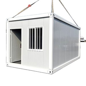 Casa Contenedor Oficina Estructura de Acero Modular Edificio Prefabricado Portátil Diseño Rectangular Minimalista Color Blanco - Product Image 1