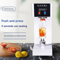 Machine de scellage semi-automatique commerciale pour les salons de thé, bouteilles PET, bocaux et gobelets de boissons