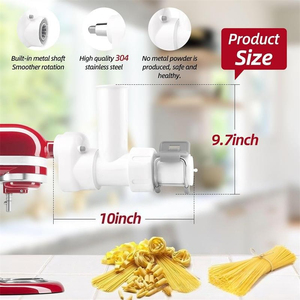 Accessoires à pâtes pour robot culinaire, robot culinaire de cuisine avec accessoires à pâtes, 6 formes de pâtes - Product Image 5