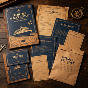 Kit <span class=keywords><strong>Gioco</strong></span> del Murder Mystery di Alta Qualità Personalizzato, Tema Investigazione Caso Archivato, <span class=keywords><strong>Gioco</strong></span> <span class=keywords><strong>da</strong></span> Tavolo per Adulti e Feste - Product Image 1