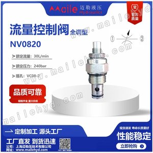 Válvula de Control de Flujo NV08 20A de Acero Aleado, 60 L/min, 315 Bar, Válvula de Estrangulación Hidráulica de Tipo Rápido Unidireccional - Product Image 5
