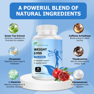 Grande réduction sur les capsules de perte de poids en vrac avec du dioxyde de silicium pour stimuler naturellement le métabolisme, capsules de perte de poids à la théobromine - Product Image 4