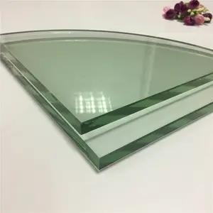 Glass customized High quality bathroom display/exhibition corner glass shelf unit