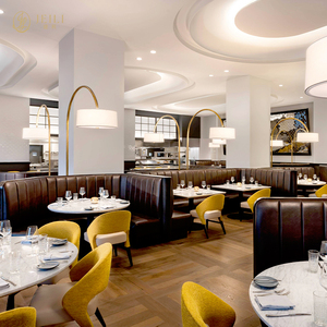 Nuova Elegante Sedia da Ristorante <span class=keywords><strong>in</strong></span> Pelle PU <span class=keywords><strong>con</strong></span> Cuscino e <span class=keywords><strong>Gambe</strong></span> <span class=keywords><strong>in</strong></span> <span class=keywords><strong>Legno</strong></span> Massello, Set di <span class=keywords><strong>Tavolo</strong></span> e Sedie Moderno Commerciale - Product Image 3