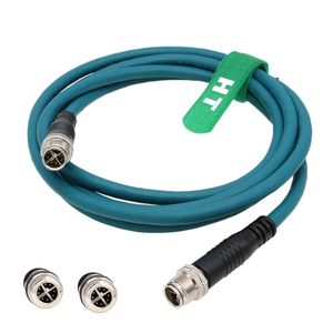 สายอีเธอร์เน็ต HangTon M12 8 พิน X-Code ชายต่อชาย ความเร็วสูง กิกะบิต สำหรับเซ็นเซอร์วิชั่น กล้อง และเครื่องอ่าน - Product Image 2