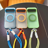 Funda Magnética Translúcida Mate a Prueba de Golpes con Correa de Mano para Google Pixel 10, 9, 8 Pro, XL, 9a, 8a, 7a, 10a