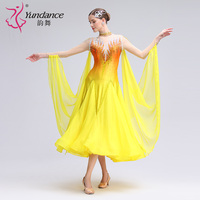 B-24168 Yundance strass robe de danse de salon standard international ombre en mousseline de soie robes de danse de performance de salle de bal