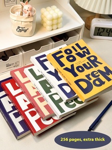 Máy tính xách tay retro B5 cho học sinh trung học cơ sở cuốn sách siêu dày với giấy vỗ đặc biệt và các đường ngang - Product Image 3