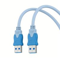 Cable USB 2.0 Macho a Macho Qiulink, 480 Mbps, Alta Velocidad, Cable de Sincronización de Datos USB A a A para Disco Duro, Enfriador, Laptop, Proyector