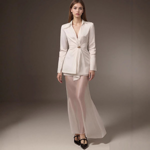 <span class=keywords><strong>Elegante</strong></span> Camicetta da Ufficio in Misto Seta e Spandex, Anti-Pilling, per l'Autunno (Blusas de Mujer) - Product Image 4
