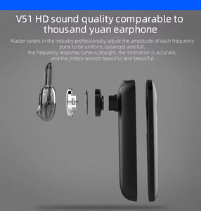Nouveauté Casque Bluetooth V51 sans fil avec micro compatible avec les téléphones <span class=keywords><strong>iPhone</strong></span> et Android pour la conduite et les affaires - Product Image 3