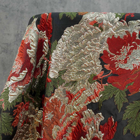 Tissu Jacquard Brocart Métallique, Texture Florale 3D, Tissu en Gros à Faible MOQ pour Robe de Soirée