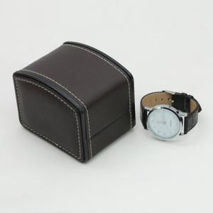 Caja de Reloj Arqueada de Alta Calidad, Fabricada en Cuero PU, Caja de Reloj Exquisita con Tapa Abatible - Product Image 2