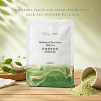 Sachet plat refermable personnalisé en P/VMPET/PE pour poudre de thé au lait sucré et aliments pour animaux de compagnie, anti-humidité, anti-oxygène, pour une fraîcheur longue durée
