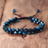 Bracelets tressés faits à la main en pierre naturelle 6mm, œil de tigre perlé, Bracelet en macramé Boho, bijoux d'amoureux d'amitié de Yoga, livraison directe