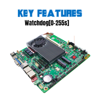 Nouvelle carte mère industrielle Mini ITX Intel Core I5-4300M 6 ports COM double LAN RS485 RS422 Hardware Watchdog Mini PCIe