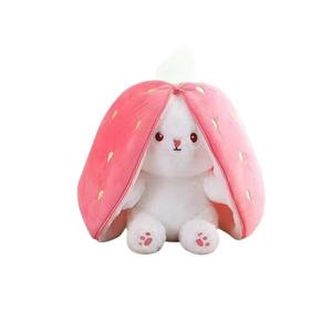 Nuevo Juguete de Peluche Relleno de Algodón PP, se Transforma en Conejo de Zanahoria y Fresa, Adorable Muñeco para Ayudar a Dormir a Niños de 4 a 6 Años, 31cm-50cm - Product Image 5