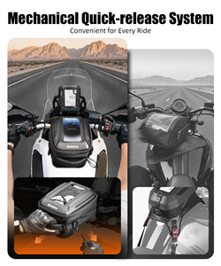 NICECNC Base antivol à dégagement rapide avec verrouillage Push-Pull pour <span class=keywords><strong>sacoche</strong></span> de réservoir de moto, <span class=keywords><strong>sacoche</strong></span> portable pour Yamaha <span class=keywords><strong>Tenere</strong></span> <span class=keywords><strong>700</strong></span> XTZ 07 2019-2024 - Product Image 2