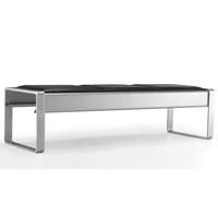 Banc d'attente public 2-5 places, pour bureau, hôpital, aéroport, école, banc en métal sans accoudoirs