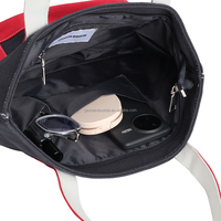Sac fourre-tout en toile durable avec fermeture éclair et poignées d'épaule - Sac d'épicerie écologique personnalisable