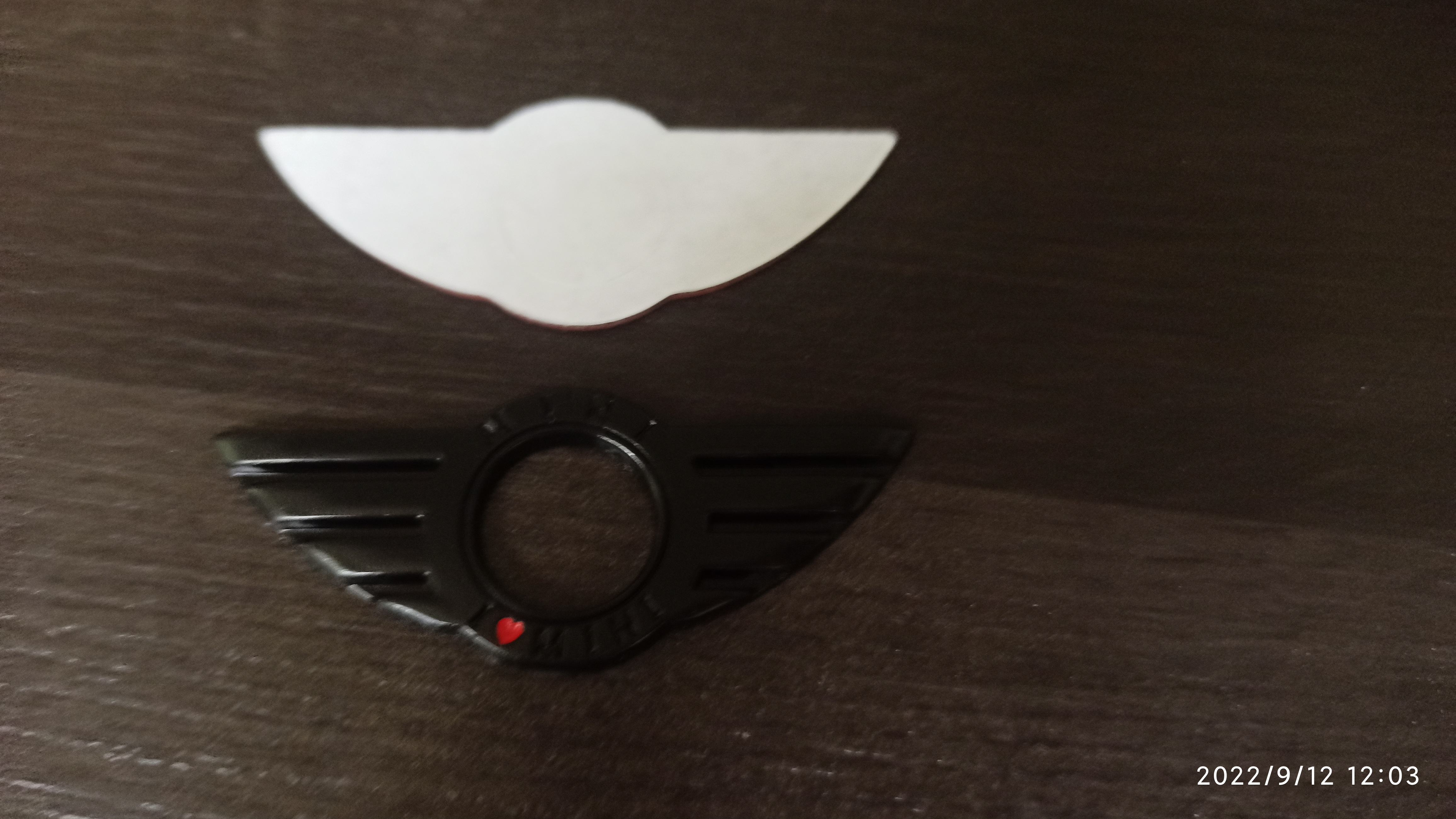 2PCs Negro I Love Mini