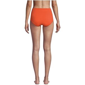 FOXA Culotte de bikini taille haute pour femme, Orange Papaye, Coupe régulière, Résistante au chlore, Taille 8, Coupe ajustée - Product Image 2