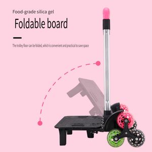 กระเป๋าเป้สะพายหลังแบบดึงสำหรับเด็กนักเรียนทำจากอลูมิเนียมอัลลอยด์ใช้งานได้อเนกประสงค์พร้อมที่จับ PP - Product Image 2